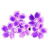 Vmanoo Battery Operated Optional Automatic Timer String Lights 50 LED Blossom Flower Fairy Christmas