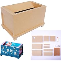 Amazon.co.jp: [たのつく] 木で作るさいせんばこ 賽銭箱 貯金箱 ミニ