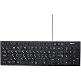 バッファロー BUFFALO USB接続 有線スタイリッシュキーボード ブラック BSKBU15BK