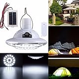 22 led solar powered yard outdoor hiking tent light remote