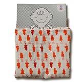 めんぷます田 赤ちゃんのガーゼケット 大好き(レッド) 85×110cm  綿100% 日本製