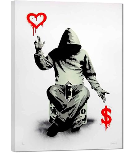 Amazon.co.jp: バンクシー 愛とお金 Love and money 各種サイズ アート