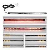 Powstro Led Car Motorcycle Strip Light, Universal 12" Flexible 36-LED Tail Brake Stop Light Bar Flow
