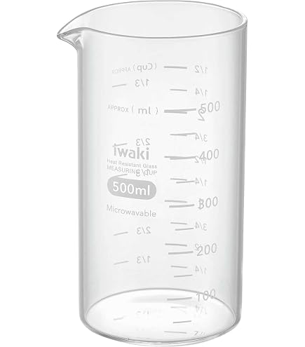 Amazon｜iwaki(イワキ) 耐熱ガラス 計量カップ メジャーカップ 500ml