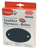 Clippasafe Real Leather Harness & Reins Navy by Clippasafe