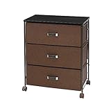 チェスト 収納 棚 ケース 布 ラック ランドリー 引出 布製ボックスのチェスト ファブリックチェスト 布製チェスト 3段 60W ブラウン/NCC60-3BR ベージュ/NCC60-3BE　幅60cm×奥行34.5cm×高さ71.5cm 