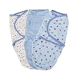 スワドルミー Swaddle Me おくるみ S/Mサイズ 3枚セット Beep Beep 71060/54970 コットン ベビー アフガン [並行輸入品]