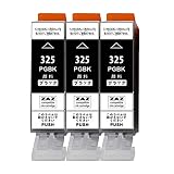 【 BCI-325PGBK ×3本セット 】 互換インク 顔料 ブラック 黒 単品 ICチップ付 残量表示可能 Canon キャノン (BCI-325 BCI-326+325/5MP BCI-326+325/6MP BCI325PGBK)