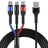 ライトニングケーブル ケーブル 3in1 充電ケーブル Type-C/Micro USB/iOS 充電ケーブル 同時給電可能 急速充電 高速