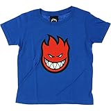 （スピットファイア）Spitfire Wheels 赤ちゃん ベビー Tシャツ 半袖 Bighead Fill TODDLER T-Shirt（3T）Royal/Red（ブルー×レッド）