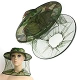 昆虫モスキートネットメッシュフェイス狩猟屋外キャンプ帽子プロテクターキャップ
