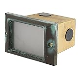 Best Quality Lighting LV58VRD Finished Outdoor Step Light with Clear Glass Shade, Green Verde [並行輸入品