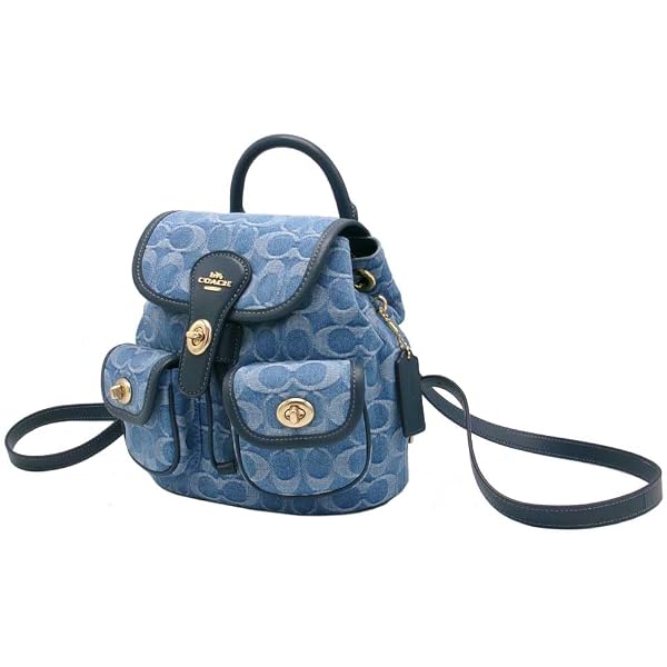 Amazon.co.jp: [コーチ] リュック COACH TAYLOR ラブド デニム
