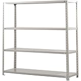 双福鋼器 業務用 軽量スチールラック耐荷重120kg/段 ［横幅1500×奥450］-高さ1500（4段） TK5545-4