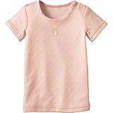 コンビミニ アンゴラ混 あったか半袖Tシャツ 80 サーモンピンク