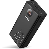 ROMOSS 40000mAh Power Bank, 18W PD USB C Fast Charge Battery Bank, 3 Outputs and 2 Inputs External Battery Pack LED Display C