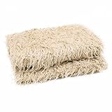 (アイム)iiniim　新生児　ベビー　百日記念写真　ケット　赤ちゃん　満月　ブランケット　偽毛布　写真　小道具　背景毛布　ロング　敷物　10色 カーキ ワンサイズ