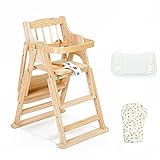 ベビーチェア たためる おりたたみ ハイチェア ハイタイプ キッズチェア 折り畳みチェア 子供用椅子 ダイニングチェア 木製 ベルト付