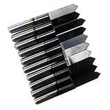 (SHINA )TiAIN/TINコーティング彫刻ビット PCB彫刻用　CNCビッド　ルータツール3.175mm　90度　0.1mm (10)