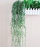 UrbanStyle(アーバンスタイル) 人工観葉植物 インテリアグリーン 【 グリーンネックレス 6本セット】 フェイクグリーン 壁掛け 店舗装飾