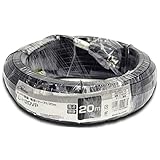 コロナ電業 カメラ用接続ケーブル 《Telstar》 映像+電源 長さ20m ブラック C-H20VP
