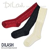(ディラッシュ) DILASHハイソックス（ジャガード）/秋 L(19～21cm) アイボリー