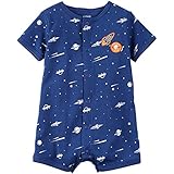 Carter's(カーターズ) ユニバーサル柄前開きカバーオール(Navy)/クリーパー・ショートオール 18M(12-18ヶ月)[並行輸入品]