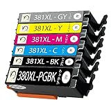 【埼玉WH】キヤノン用 BCI-380XL BCI-381XL 互換インクカートリッジ 純正インク 6色セット BCI-380XLBKx1 / BCI-381XLBKx1 / BCI-381XLCx1 / BCI-381XLMx1 / BCI-381XLYx1 / BCI-381XLGYx1 計6本 インク残量表示機能付 ICチップ付け 増量 大容量 対応機種：PIXUS TR703/TR7530/TR8530/TR8630/TS6130/TS6230/TS6330/TS7330/TS8130/TS8230/TS8330/TS8430/TR9530/TS8130/TS8230/TS8330/TS8430