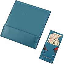 94 【美品】薄い財布 ブッテーロ レザー エディション abrAsus ブルー 1年使用】abrAsus 薄い財布 ブッテーロレザー レビュー