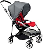 Bugaboo Bee3 Stroller - Grey Melange - Red - Aluminum by Bugaboo [並行輸入品]
