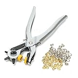 New Arrival 3 inch 1 Size Heavy Duty Leather Punch Handheld Tongs Belt Hole Punch Pliers Tool with 2