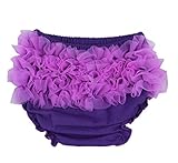 (ビグッド)Bigood ベビーパンツ トレーニングパンツ 赤ちゃん肌着 ソフト綿 パンツ レース付きインナーウェア アウトパンツ 女の子下着 記念写真 パープルM