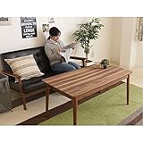 コタツ関連 おしゃれ ハイタイプ継脚こたつテーブル(ハイテーブル/センターテーブル）【長方形】 幅110×奥行60cm 木製 木目調 ファン付きヒーター