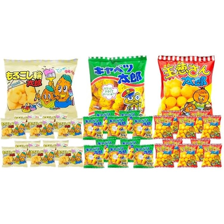 Amazon.co.jp: やおきん 90袋（3種×各30袋）キャベツ太郎 玉葱さん太郎