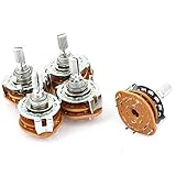 uxcell ロータリースイッチ　スイッチ　5個入 2P4T 2ポール 4ポジション 6mm直径