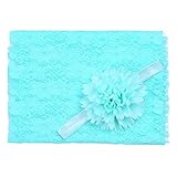 (フィーショー)FEESHOW ベビーラップブランケット モダンバーラップ おくるみ ガーゼ 柔らかい レース ヘッドドレス付き 写真撮影 写真小道具 寝相アート 出産祝い 百日祝い ベビーギフト (