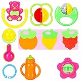 nurbo 10個新生児幼児ベビー女の子男の子おもちゃRattles Developmentalミュージカルおもちゃセット