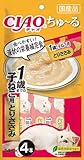 CIAO (チャオ) ちゅ~る 1歳までの子ねこ用 とりささみ 4本