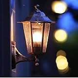 Vintage hexagon wall lamp outdoor indoor for balcony coffee