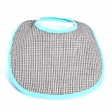 Infantissima Infant Bib, Gingham Brown/Aqua by Infantissima