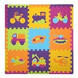 子供のモザイククロールマット、ベッドルームフォームクライミングマット、ホームフォームパッド30 * 30 * 1.0cm (Color : Bus payment)