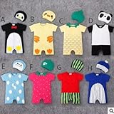 ベビー赤ちゃん　新生児連体服 カバーオール H ( 80-90-90-95cm)各サイズ一枚ずつ 【4点】