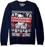 Home Alone Men's Aaahhh Ugly Christmas Sweatshirt Navy X-Large [並行輸入品]