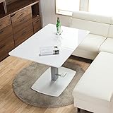 昇降式 リビングテーブル BOREAL ラウンジスタイル ホワイト 色