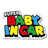 マグネット ステッカー スーパー ゲーム パロディ ブラザーズ ゲーム おもしろ ギャグ ベビー ベイビー イン カー 車 シール baby in car 赤ちゃん 乗ってます 走ります 面白い お洒落 オシャレ 可愛い グッズ 防水 アクセサリー 雑貨 アウトドア おもしろ かわいい おしゃれ_2109 (マグネット, 1)