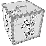 'のペアButterflies 'クリアマネーボックス/貯金箱( mb00042361 )