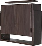 選べる5カラー！天井つっぱり上置き 幅 60cmX奥行19cm 天井高226cm～265cm対応(ダーク)