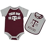 Texas A & M Aggies Infant Dribble Onesie and Bib Set by Colosseum レッド
