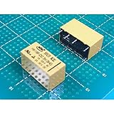＜2.54mmピッチ小型リレー＞2回路小型リレー　3V　2個セット　125vAC-1A　30vDC-2A　2.54mmピッチ