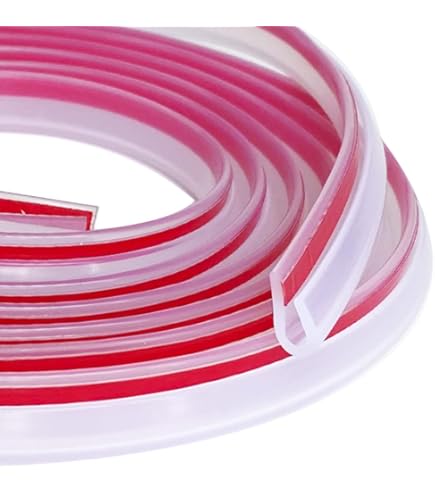 Uxcell Fits 1/8-13/64" Edge 5M/16.4Ft Trim U Seal Extrusion Silicone Gray